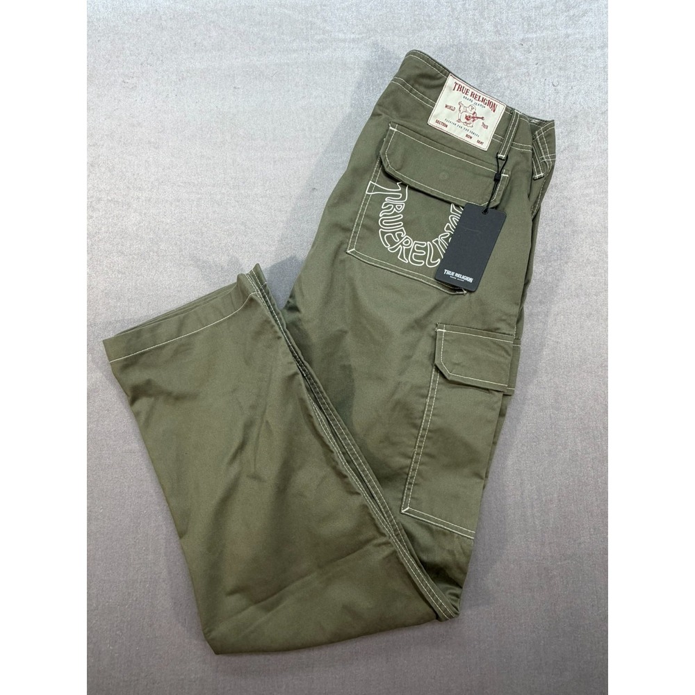 New True Religon Cargo Men Pants Style 700820 SN HS Pants Size 34